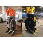 6-8T Excavator Attachments Hydraulic Grapple For Grabbing Log Stone