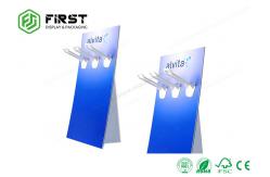 China Custom CDU Recyclable Retail Cardboard Counter Stand Table Display With Pegs Hooks supplier