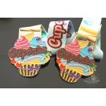 Virture Running 5k Marathon Metal Die Casting Medals Smooth Back With Sublimated Ribbon
