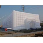 LED Light Inflatable Advertising Balloons Inflatable Air Cube Tent For Rental