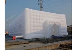 China LED Light Inflatable Advertising Balloons Inflatable Air Cube Tent For Rental supplier