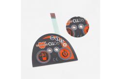 China OEM ODM Tactile Membrane Switch , Electronic LED Membrane Keypad Irregular Shape supplier