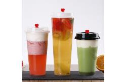 China Eco Friendly Cold Drink Cups , Disposable Juice Glasses With Lid 20oz Pp supplier