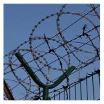 4 Mm Razor Blade Wire Fence Powder Coated Corrosion Resistant Anti Climb for sale