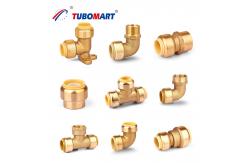 China Brass Push Quick Connect Fittings Lead Free PEX AL PEX Pipe Fittings supplier