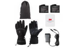 China Electric Rechargeable Warming Gloves 7.4V 12V Polyester supplier