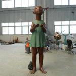 Medium Size Bronze Statue Lost Wax Casting Bronze Sculpture For Art Collection for sale