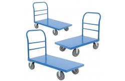 China OEM Four Wheeled Hand Cart Heavy Duty Platform Trolley 150KG Capacity supplier