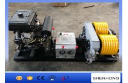 China 40KN Rated Load Diesel Cable Winch Puller 6 Grooves 240 mm Bottom Diameter supplier