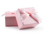 Factory Direct Wholesale Hot Selling Recycled Paper Pink Custom Jewelry Gift Box for Ring for sale