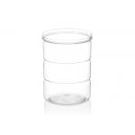 Heat Protection Clear Plastic Cylinder PET Easy Open Lid Canned Package