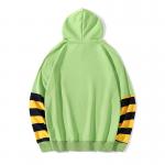 OEM Green 25% Polyester Long Sleeve Hoodie custom Embroidered logo for sale