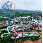 CE Certified Water Roller Coaster – 240m High-Capacity FRP Water Slide for Commercial Water Parks for sale