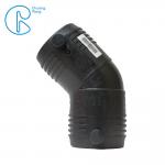 Custom HDPE Electrofusion Fittings , 110mm Electrofusion HDPE 45 Degree Elbow