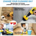 37pcs ROHS Drill Cleaning Brush Set Scrub Pads With Extend Long Attachment