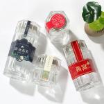 Hexagonal Bird Nest Bottle , 60ml / 80ml / 100ml Glass Food Preserve Jars