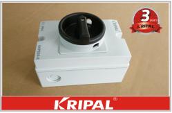 China Miniature Solar PV 25A Power Isolation On Off Rotary Disconnect Switch IP66 supplier