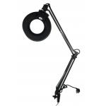 ESD Multifunctional Firm Black Color Clip On Table Magnifying Glass With Clamp for sale