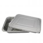 Medium Aluminum Foil Tray Disposable Aluminium Foil Take Out Containers With Lid