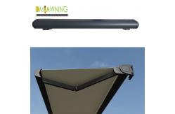 China Retractable Full Cassette Electric Awning With Remote Control LED Light supplier