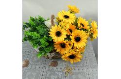 China Decorative Plastic Sunflower Artificial Decoration Sunflower supplier