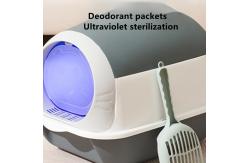 China Waste Receptacle Smart Pet Litter Boxes Waterproof Senior Friendly Odor Control supplier