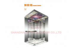 China Stainless Steel Home Passenger Elevator Cabin With Mirror Etching Design supplier