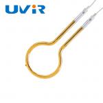 100-7600W Ring Infrared Heater Lamp , Gold Reflector Quartz IR tube heater for sale