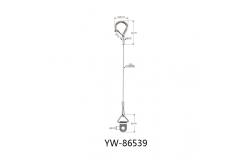 China Loop And Die Cast Hook Steel Wire Rope Sling 2000mm Length YW86543 supplier