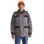 China Two Tone Safety Heavy Duty Winter Work Jacket With Storm Pockets And Padding Hood for sale