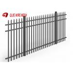 Black Wire Mesh Fence Panels Aluminium Spear Top Fencing For Residential Use for sale