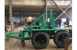 China 12 Ton Load Capacity Cable Drum Carrier With Surface Treatment Spray Paint supplier