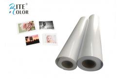 China 42 Width RC Glossy Photo Paper , White Inkjet Photographic Paper Roll supplier