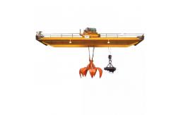 China 10T A6 Double Girder Overhead Bridge Crane 22m With Grab Magnet supplier