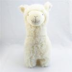 Soft Standing Creative Plush Llama Alpaca Toy Custom Safe Kids Playing Embroidery Doll