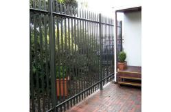 China Customized heavy duty palisade fence panels curved top palisade fencing W shape supplier