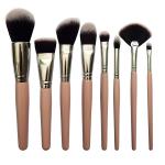 Elegant Pink Makeup Brush Thick Aluminum Tube Durable Cosmetic Brushes for sale