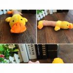 20cm short fabric chewing dog toy with sounding balloon for training