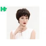 Full 1 Piece Black Synthetic Wig Half Hand Tied Half Machine Made for sale