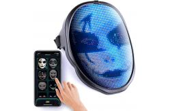 China App And Gesture Control Smart LED Face Mask Rechargeable supplier