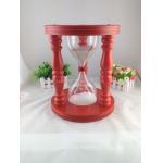 24 Hours Sand Clock Hourglass Sand Timer For Kid Wooden Stool