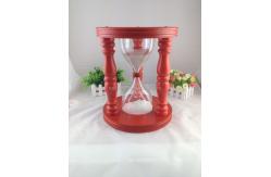 China 24 Hours Sand Clock Hourglass Sand Timer For Kid Wooden Stool supplier