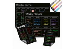 China Removable Weekly Monthly Whiteboard Magnetic Calendar Planner Set Reusable A5 A3 supplier