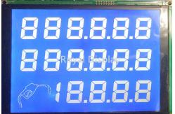 China Tokheim 5V VDD Negative Lcd Display Board CTP LCM For Fuel Dispenser supplier