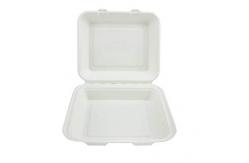 China Restaurant 9x9x3 Foam Clamshell Single Compartment Disposable Take Out Food Box supplier