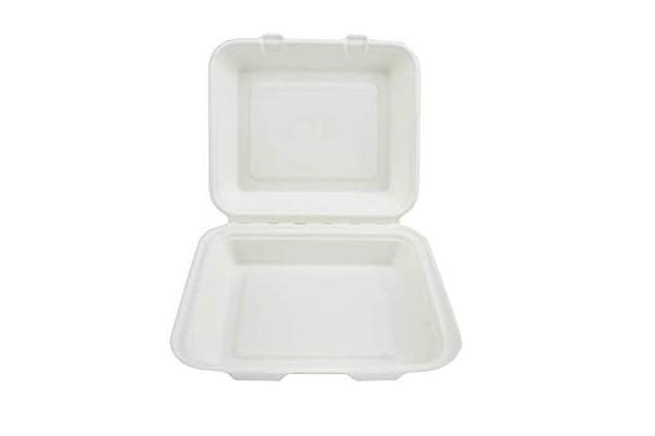 Restaurant 9x9x3 Foam Clamshell Single Compartment Disposable Take Out Food Box