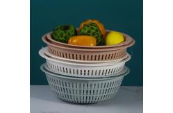 China Double PP Plastic Washing Basket For Washing Fruit And Vegetables supplier