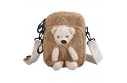 China No Smell Children Short Plush 3D Teddy Bear Bookbag supplier