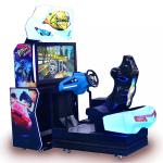 Coin Operated Connecting Dynamic Arcade Car Racing Machine With Wonderful Music for sale