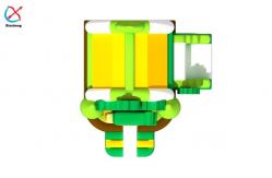 China Factory Inflatable Combo Castle Safari Park Inflatable Bouncy House With Slide supplier